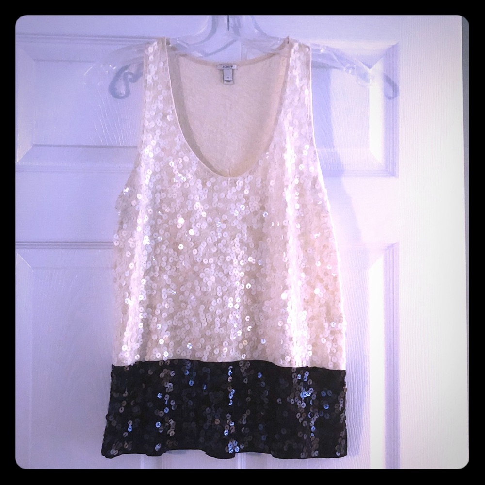 J Crew | Color Block Sequin Tank | Size XS